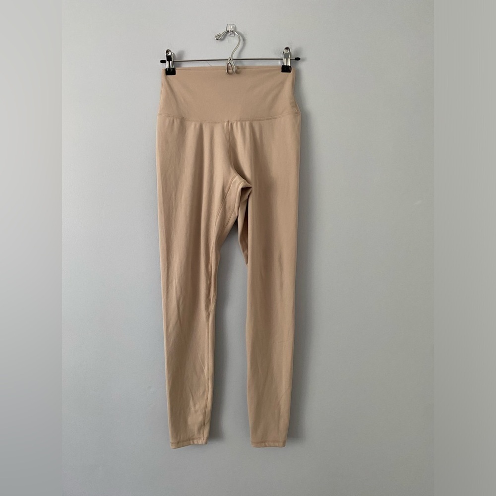 Sunzel Women's Beige Leggings Size Medium Athletic Workout Yoga